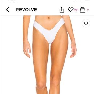 Revolve LoveWave Easton bikini bottom white NWOT